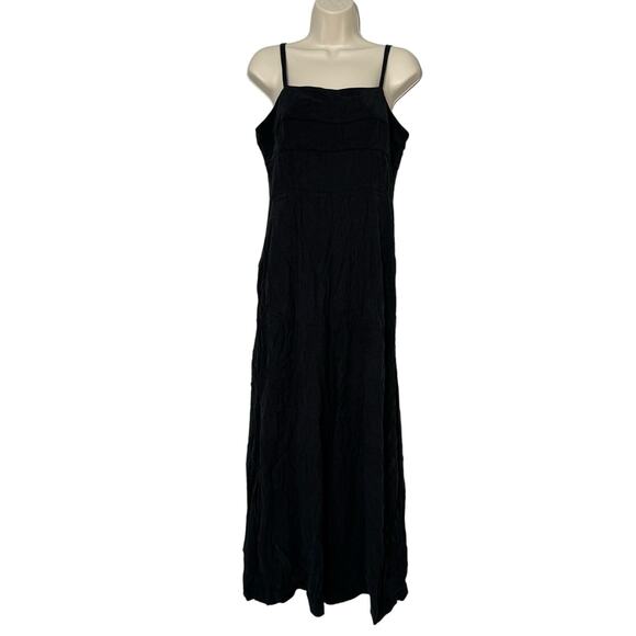 NWOT‎ Madewell Square-Neck Wide-Leg Sleeveless Jumpsuit True Black Size 6 - Picture 3 of 14